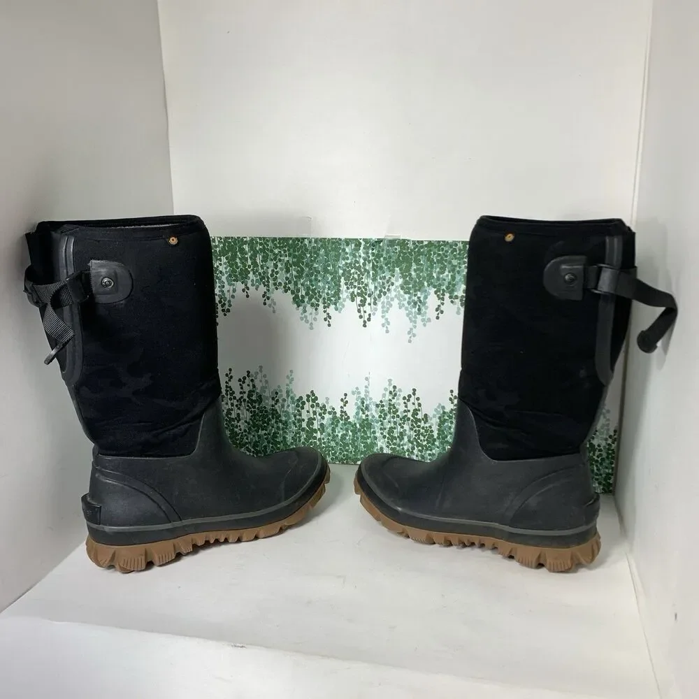Bogs Whiteout Ajdustable Calf Slip On Boots Winter Size 8 US Or 39 EU Womens